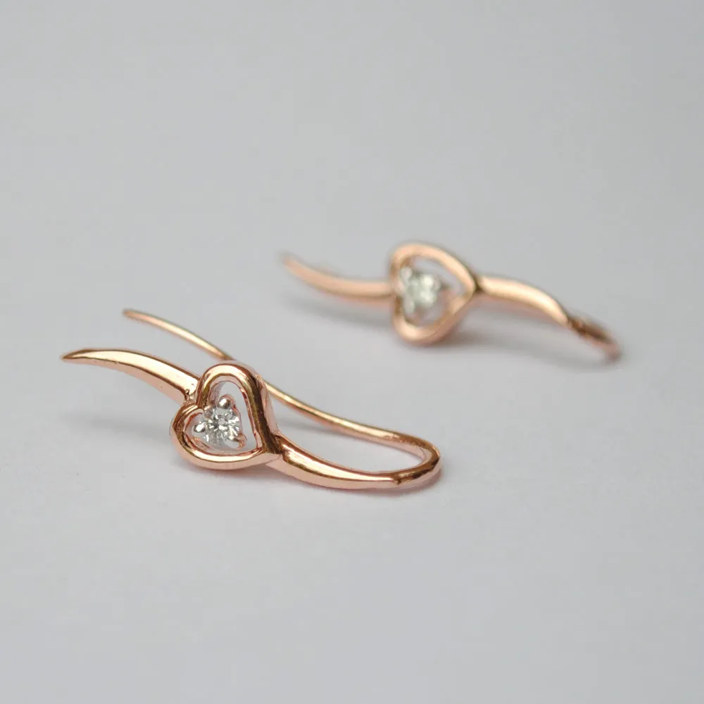 Heart Ear Climber Cuff