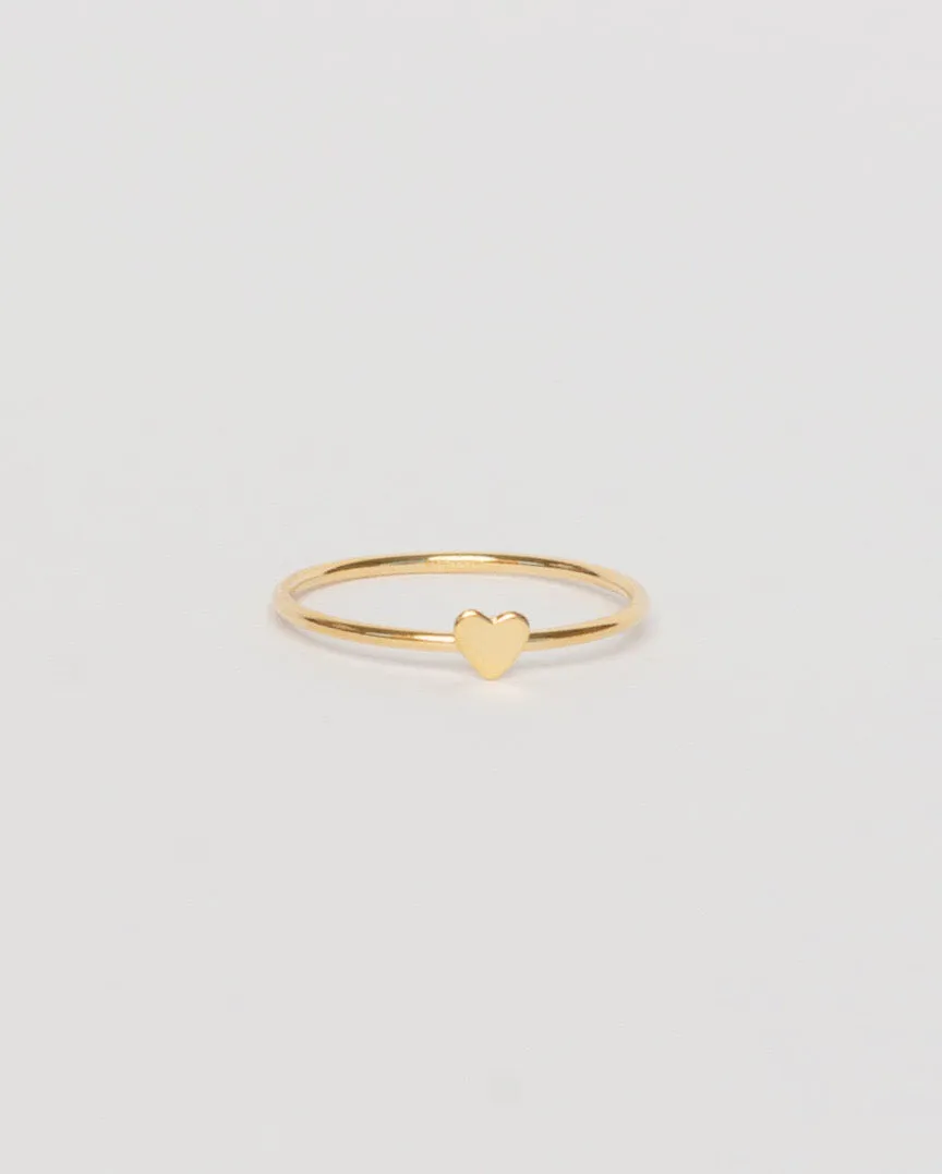 Heart Ring, Gold Filled