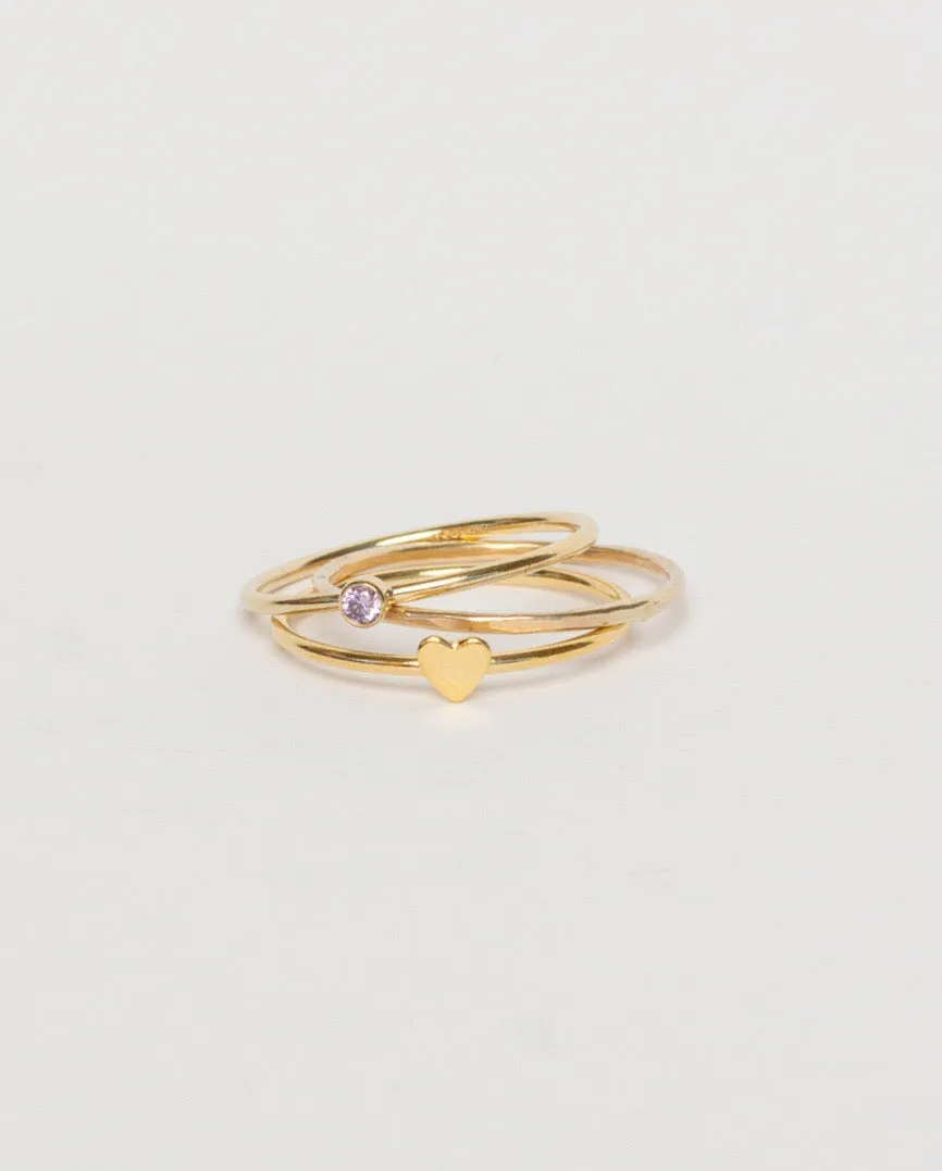 Heart Ring, Gold Filled