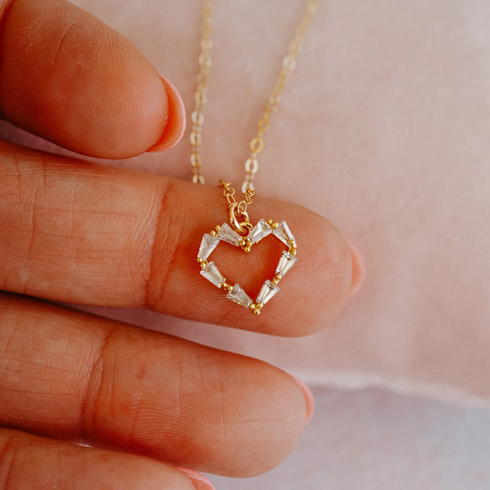 Heather Heart Necklace