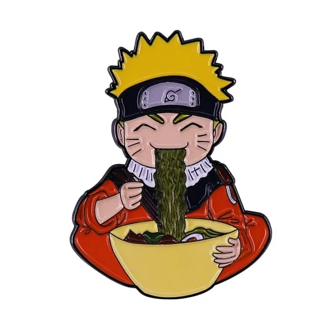 High Quality Funny Ramen Bowl Brooches Cute Animal Food Noodles Enamel Pins Foodies Jewelry Gifts Lapel Pins Fashion Accessories