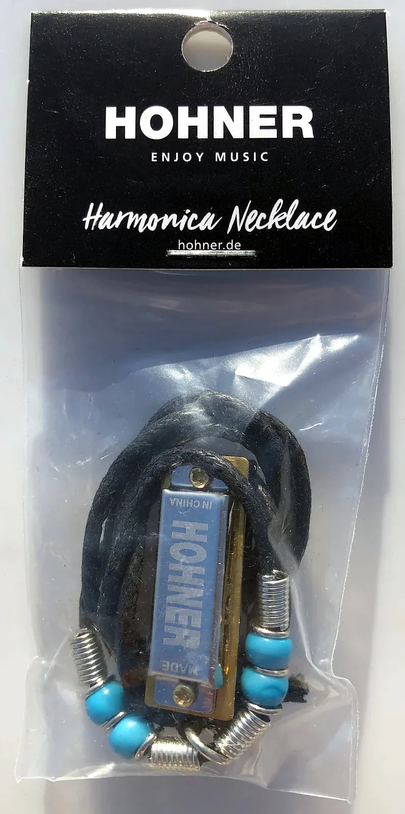 Hohner 38N Mini Harmonica Necklace Chrome Key of C Includes Free USA Shipping