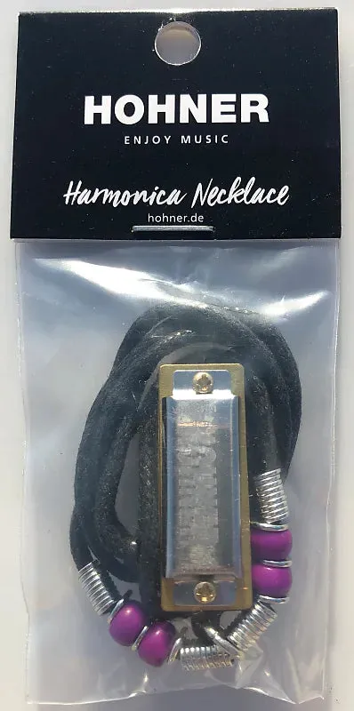 Hohner 38N Mini Harmonica Necklace Chrome Key of C Includes Free USA Shipping
