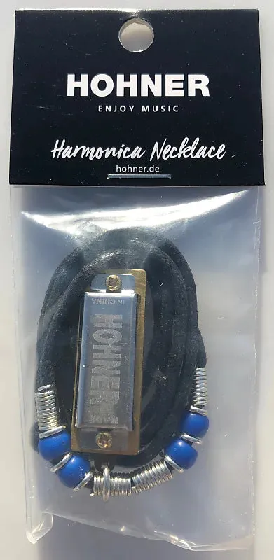 Hohner 38N Mini Harmonica Necklace Chrome Key of C Includes Free USA Shipping