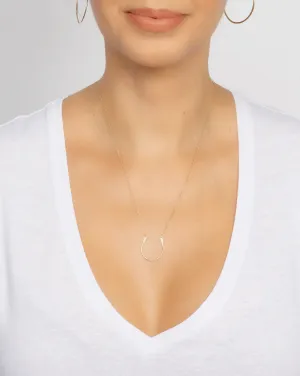 Horseshoe Necklace, Gold Filled