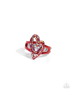 Hybrid Heart - Red - Heart - Ring
