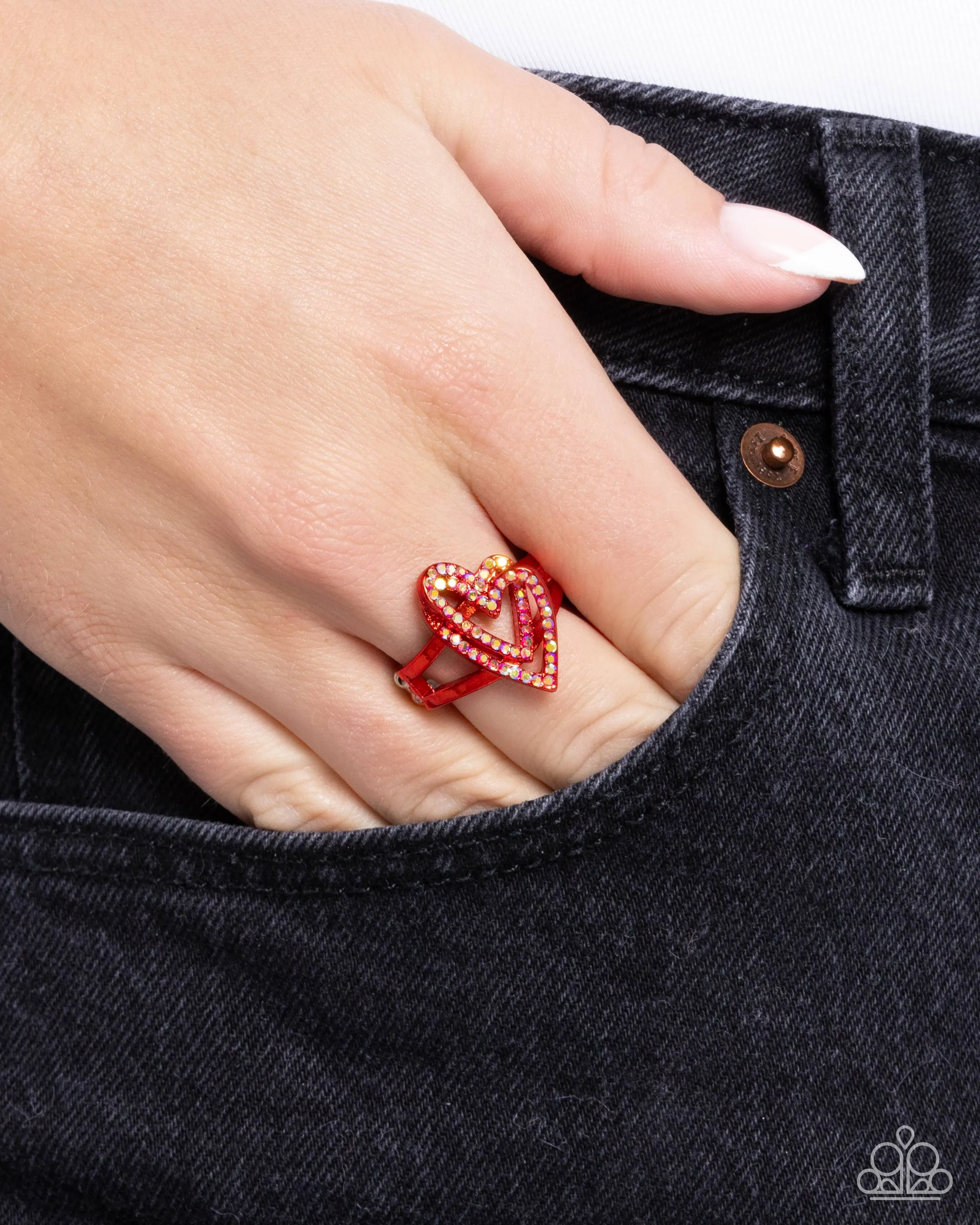 Hybrid Heart - Red - Heart - Ring