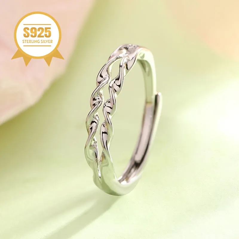 Hypoallergenic Retro Small Wave Ring Mother's Gift