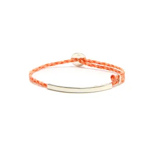 ID Signature Bracelet in Tangerine Fleck