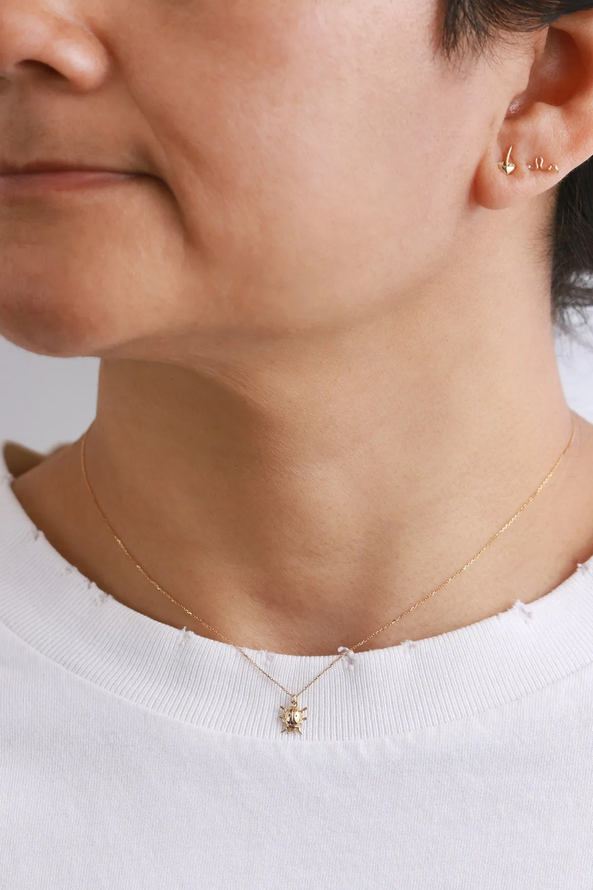 Itty Bitty Ladybug Charm Necklace by Talon