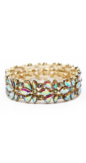 Just a Touch Gold Rhinestone Bracelet