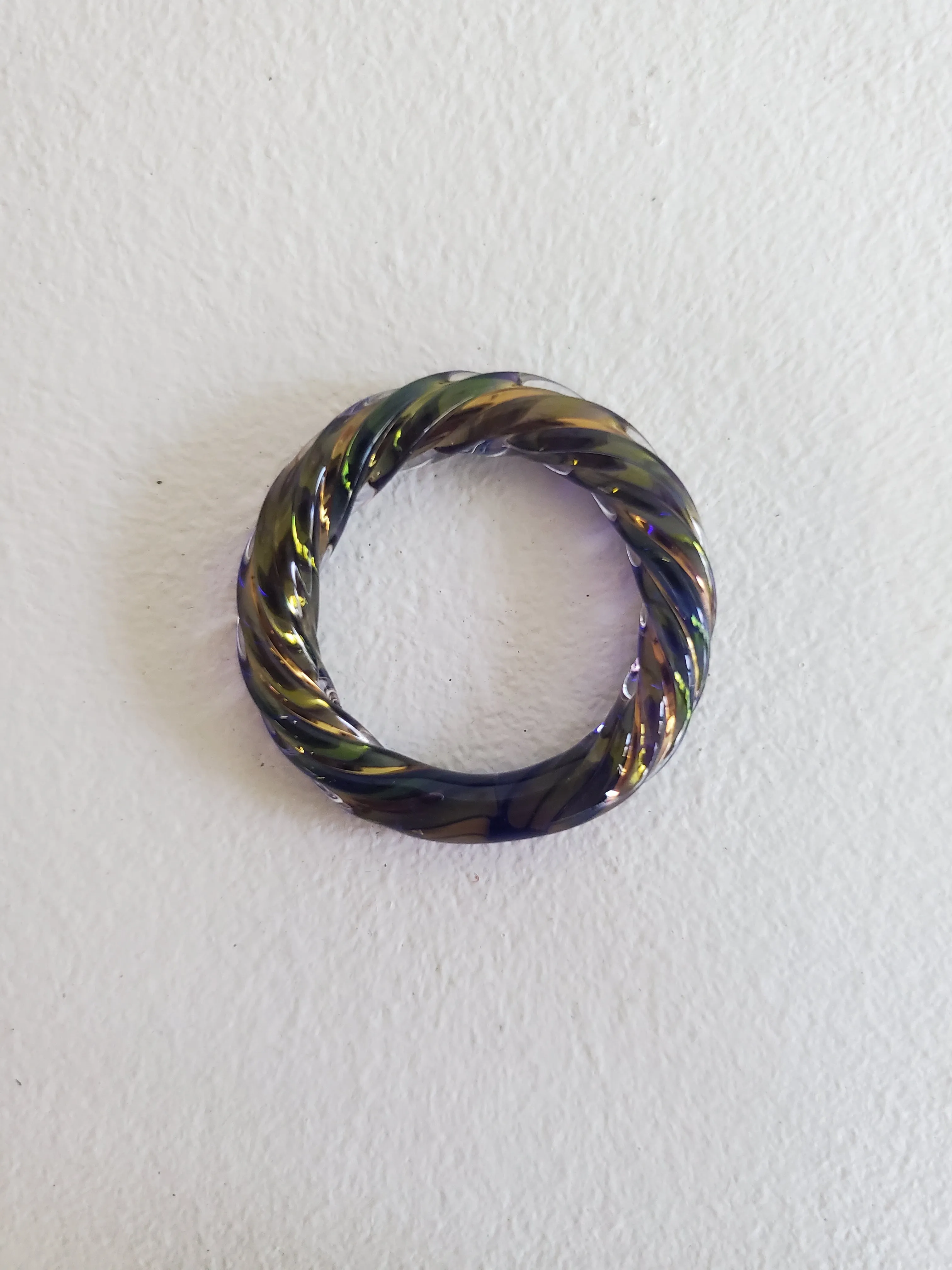 KEANE Rope Ring - Cobalt Iridescent