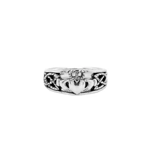 Keith Jack Claddagh Ladies Sterling Silver Ring
