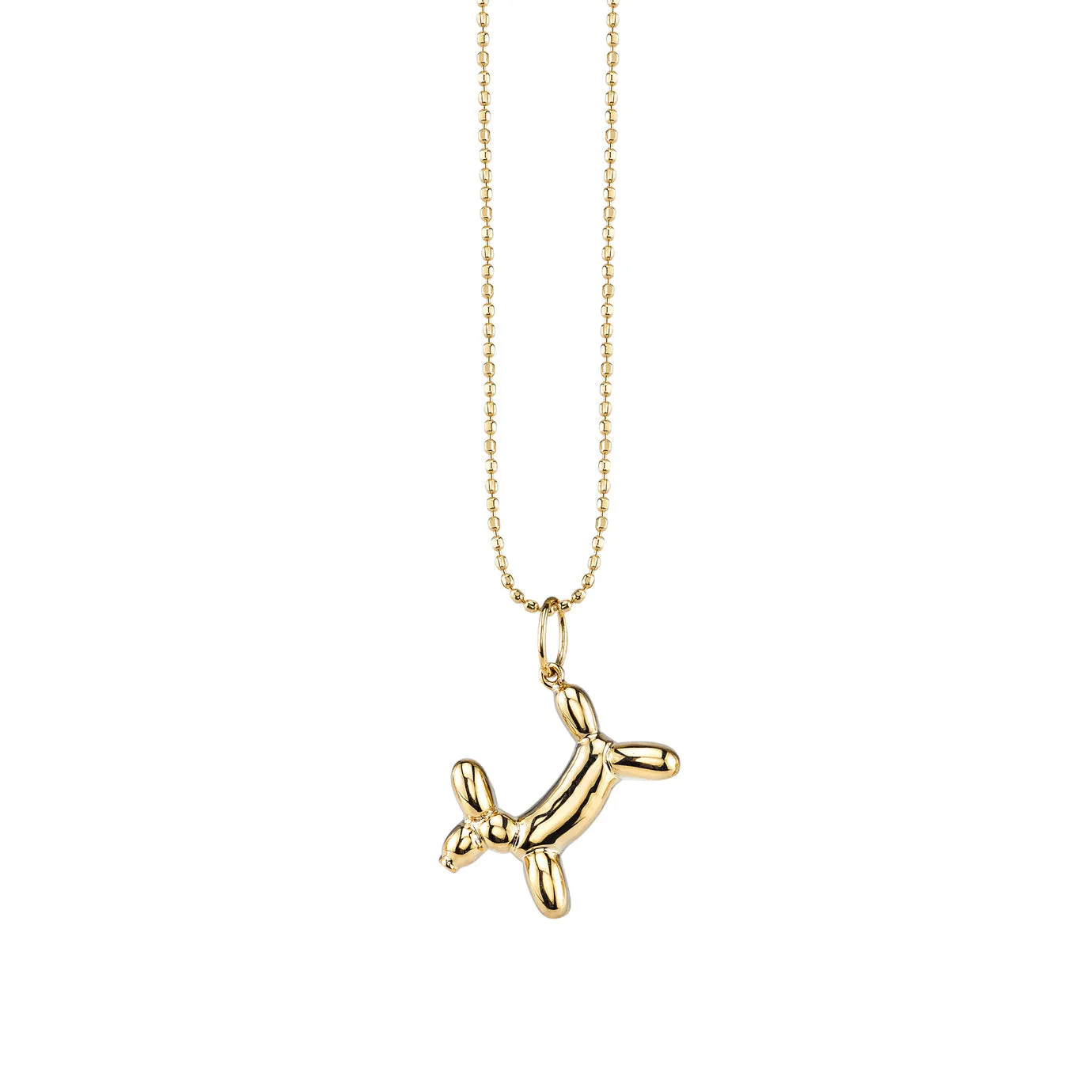 Kids Collection Gold Balloon Dog Necklace