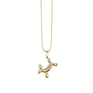 Kids Collection Gold Balloon Dog Necklace
