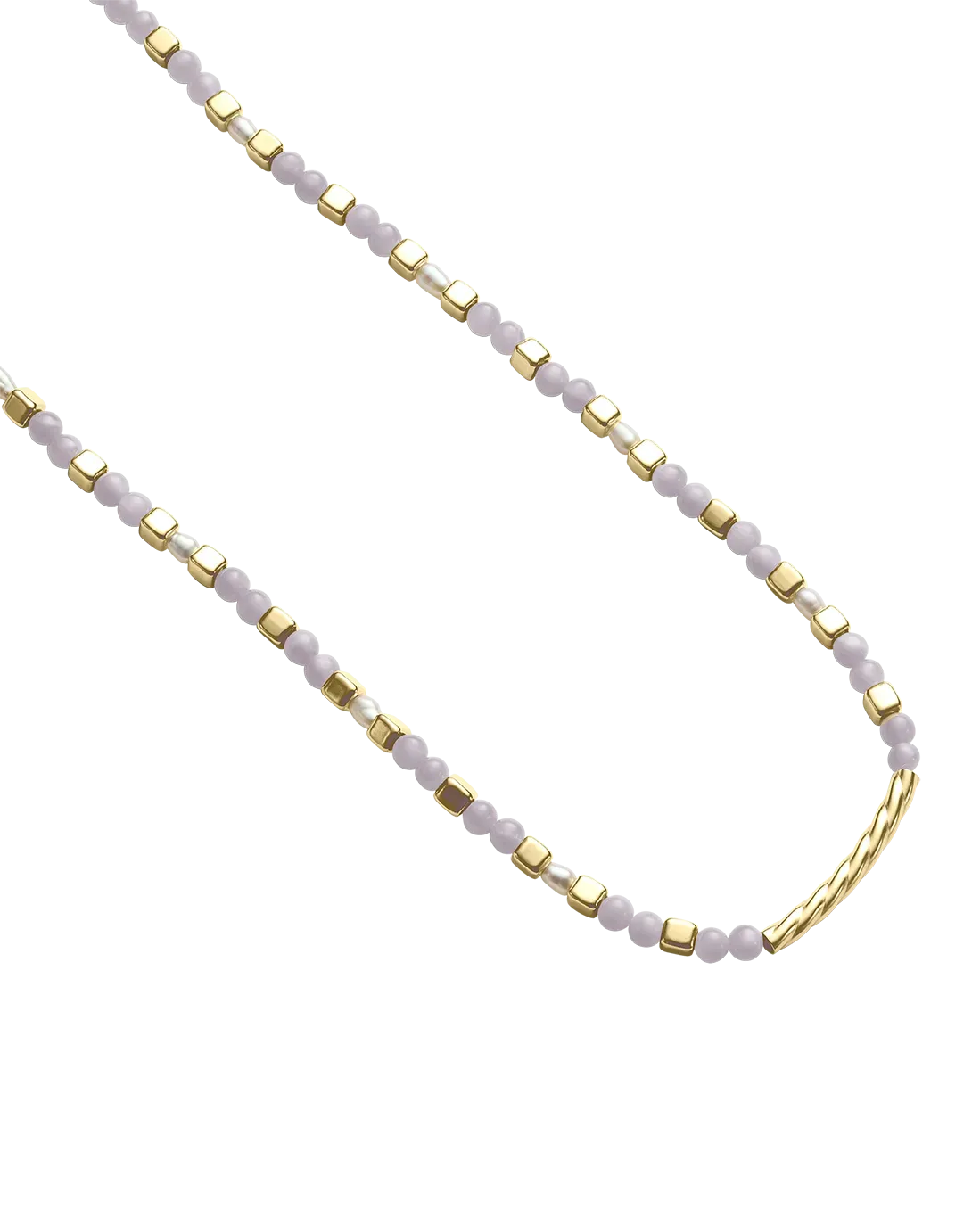 Kirstin Ash Blue Lace Agate Beaded Necklace