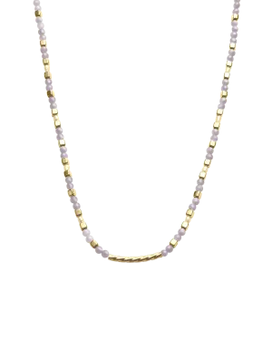 Kirstin Ash Blue Lace Agate Beaded Necklace