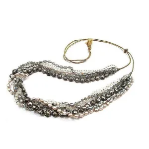 Labrodrite and Pyrite Necklace