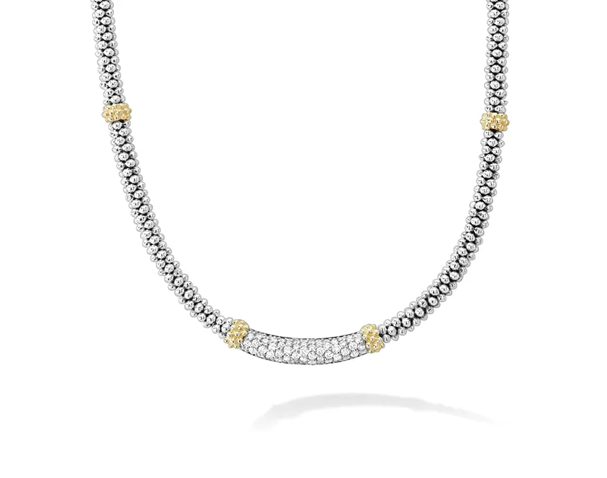 LAGOS Caviar Lux 3mm Diamond Necklace