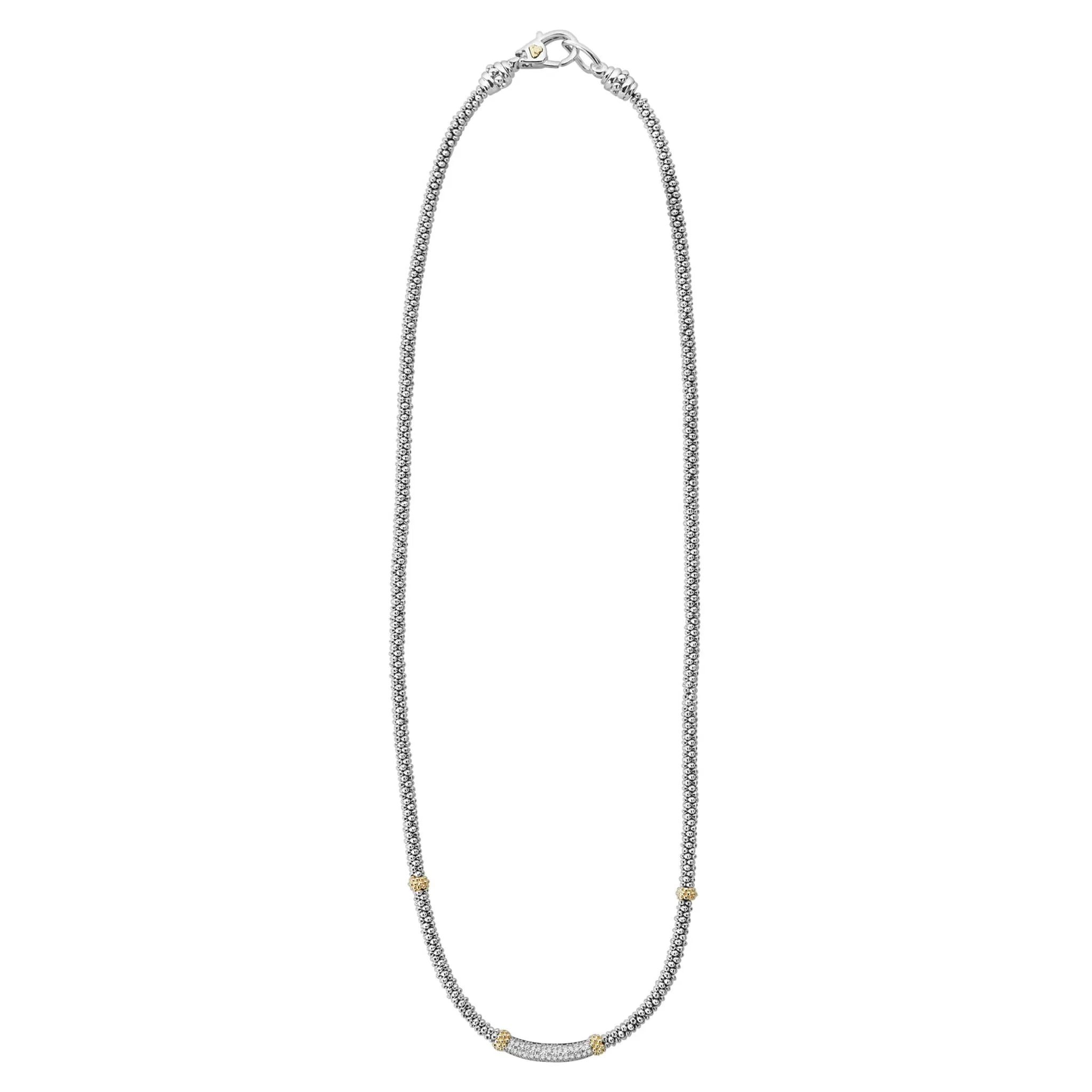 LAGOS Caviar Lux 3mm Diamond Necklace