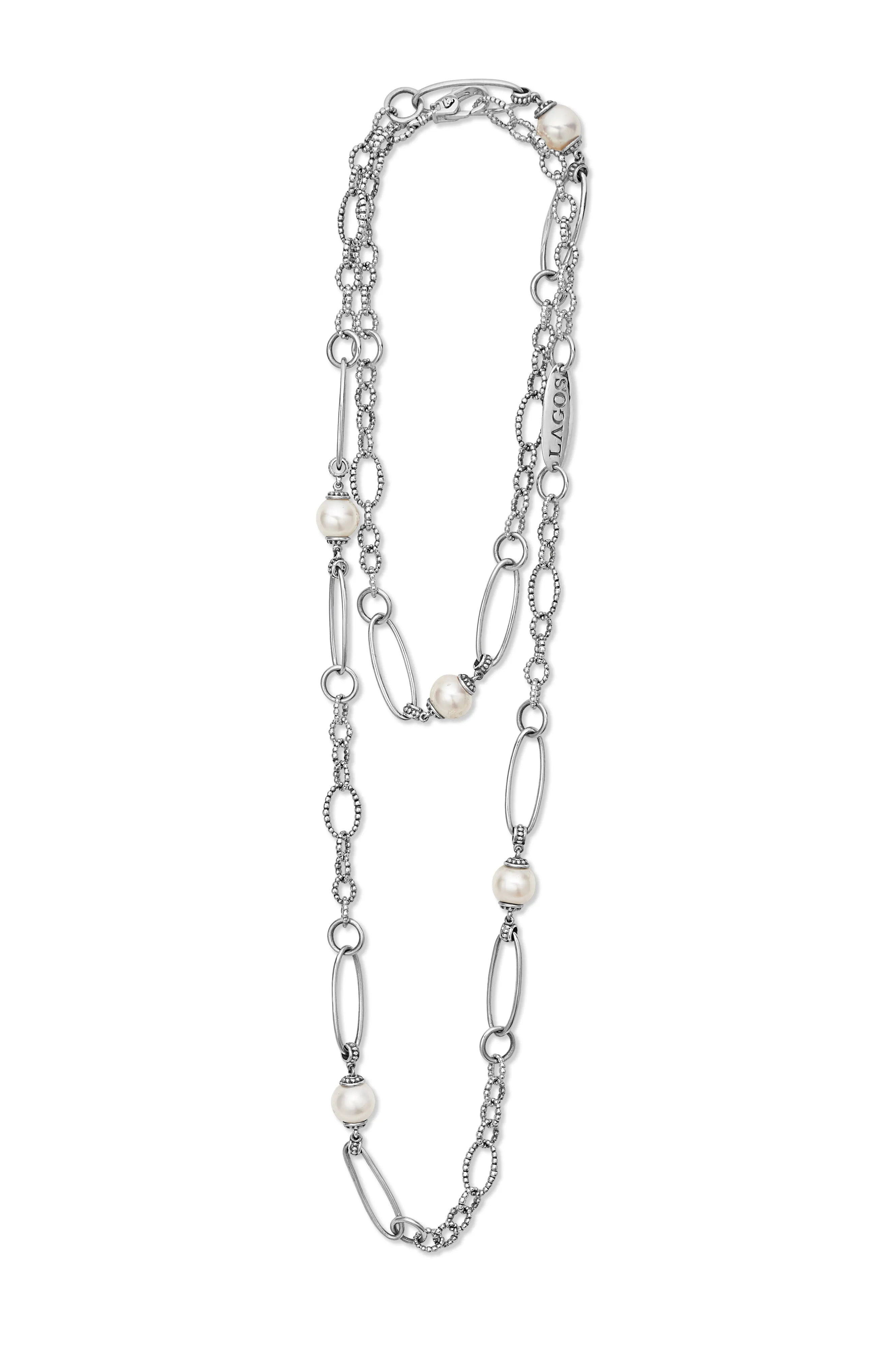 LAGOS Luna Pearl Link Necklace