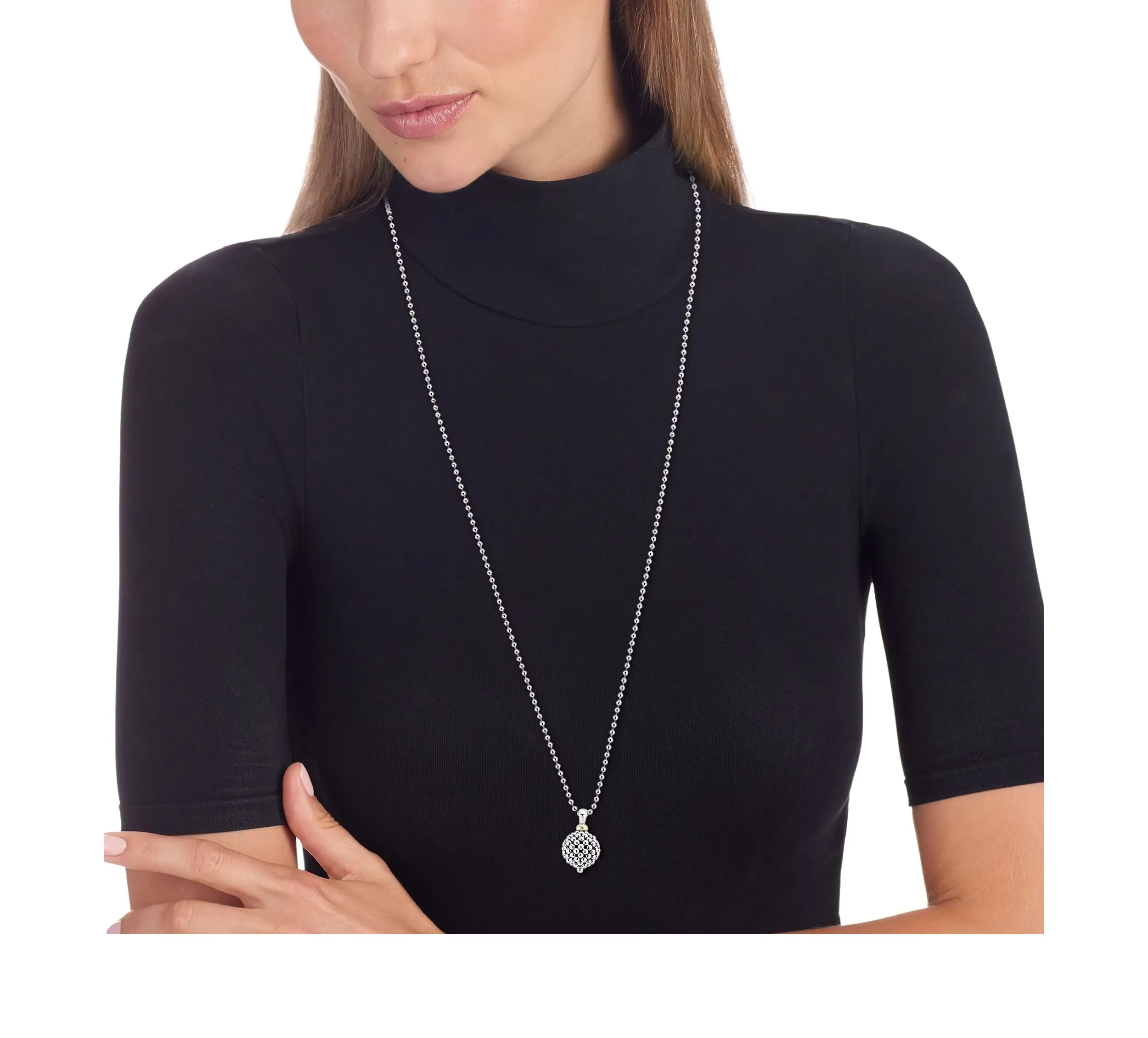 LAGOS Signature Caviar Ball Pendant Necklace