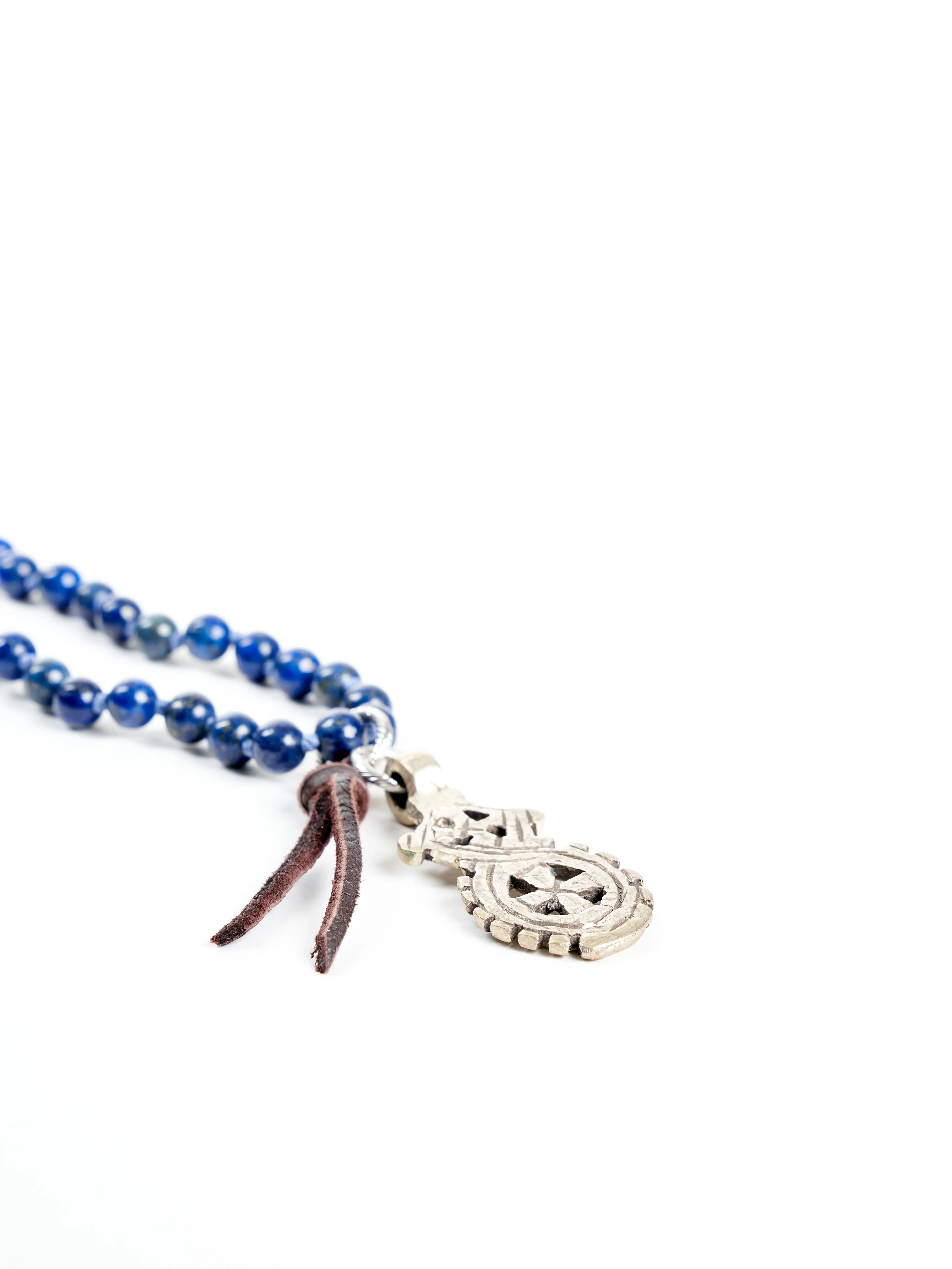 lapis beaded necklace