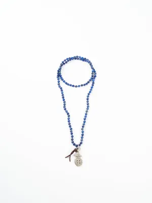 lapis beaded necklace