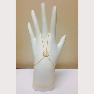 Large Disc Hand Bracelet
