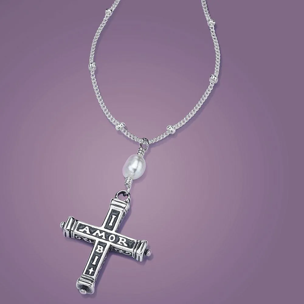 Latin - Ubi Amor Ibi Fides Necklace