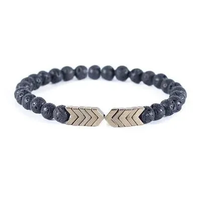 Lava Bead Arrow Bracelets