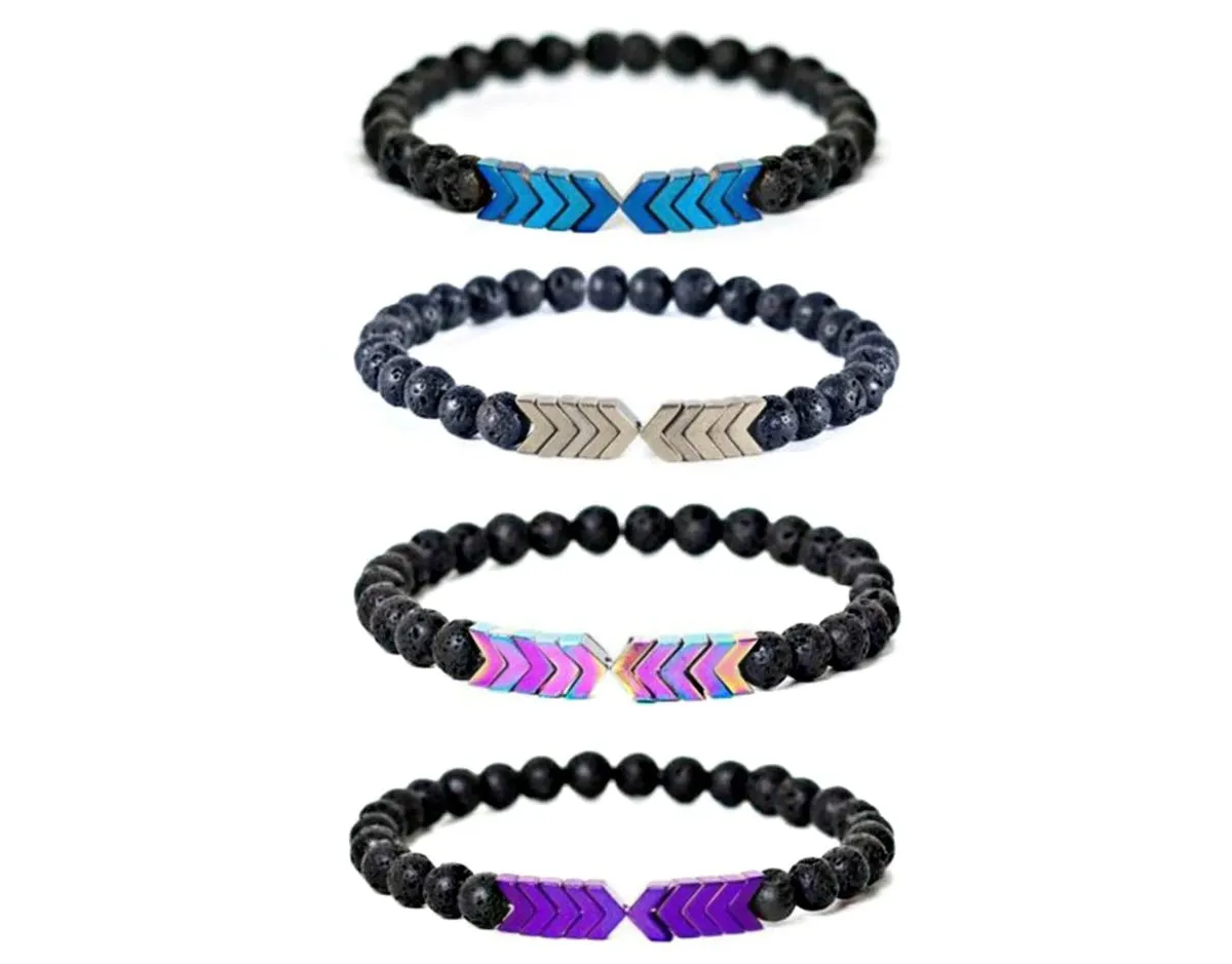 Lava Bead Arrow Bracelets