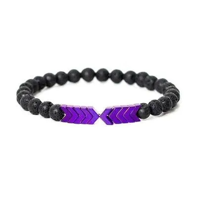 Lava Bead Arrow Bracelets
