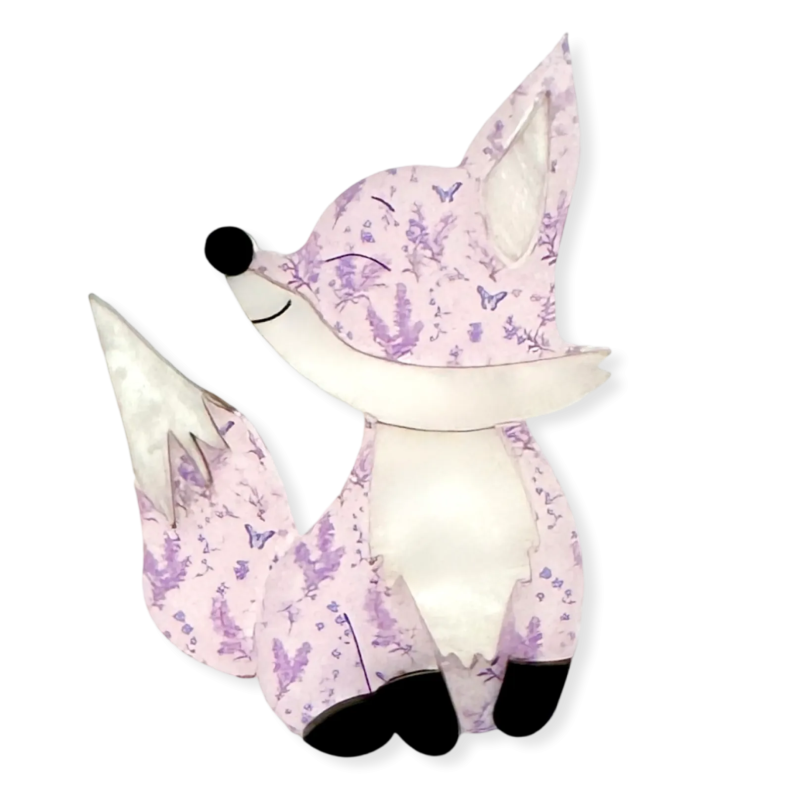 Lavender the Fox 🦊 - Brooch - Set of 2