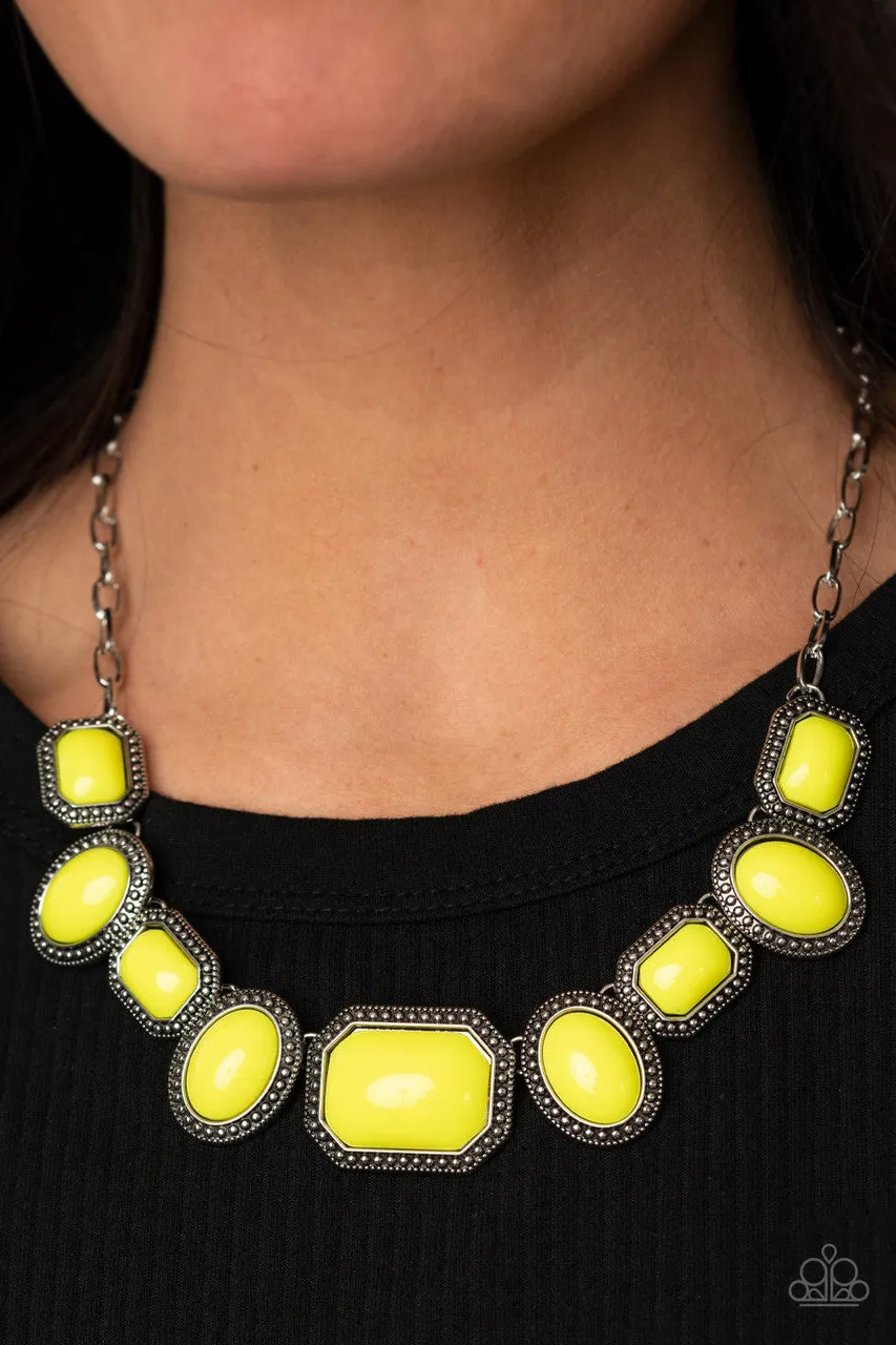 Let's Get Loud Yellow Paparazzi Necklace