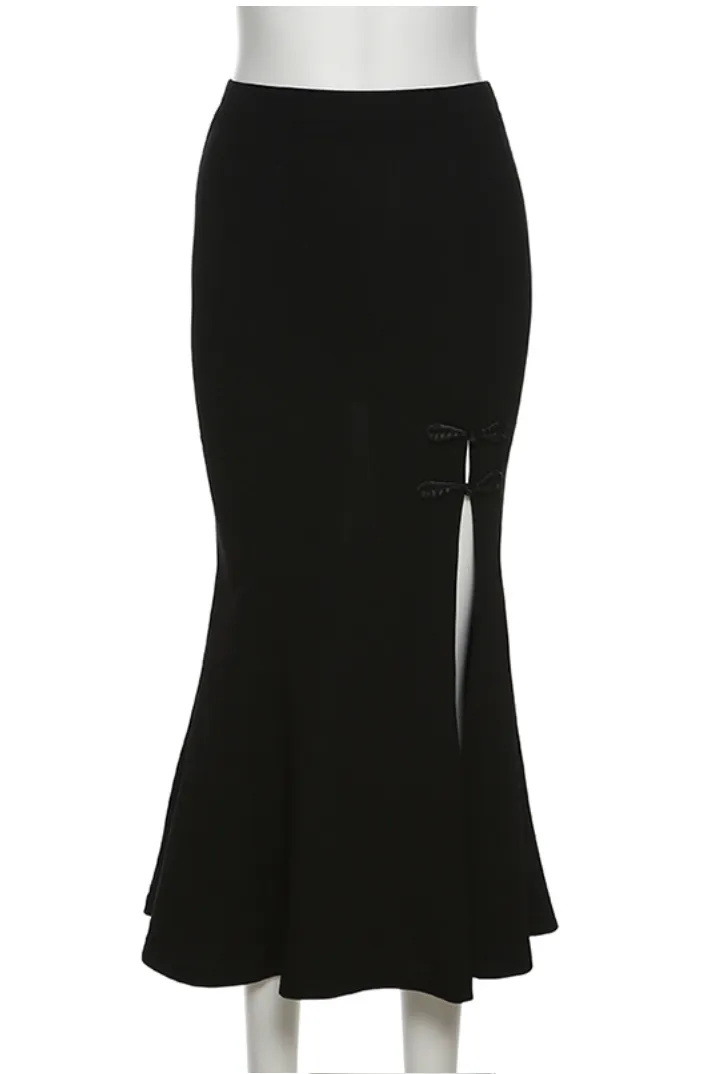 long black goth skirt
