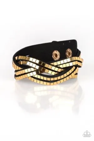 Looking For Trouble Gold Wrapped Bracelet