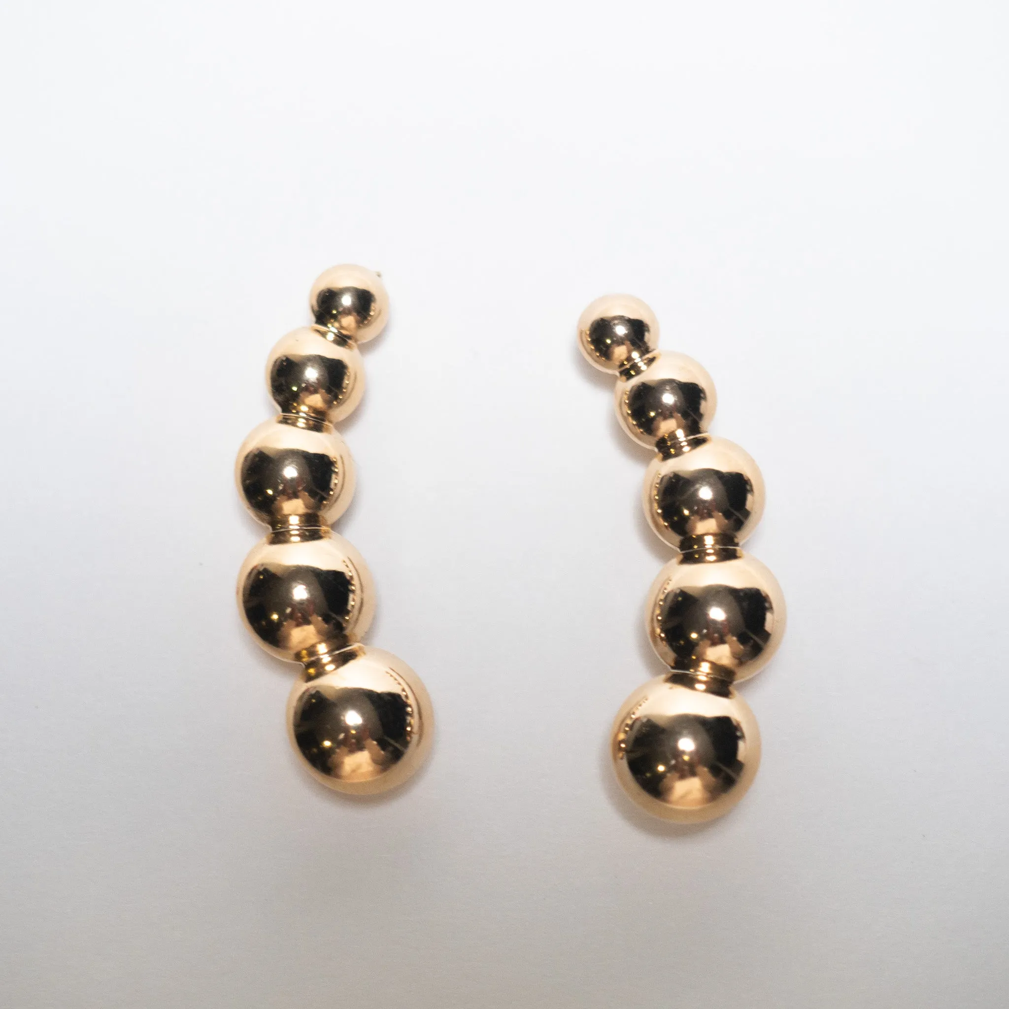 Louisa Gold Dot Crawler Earring