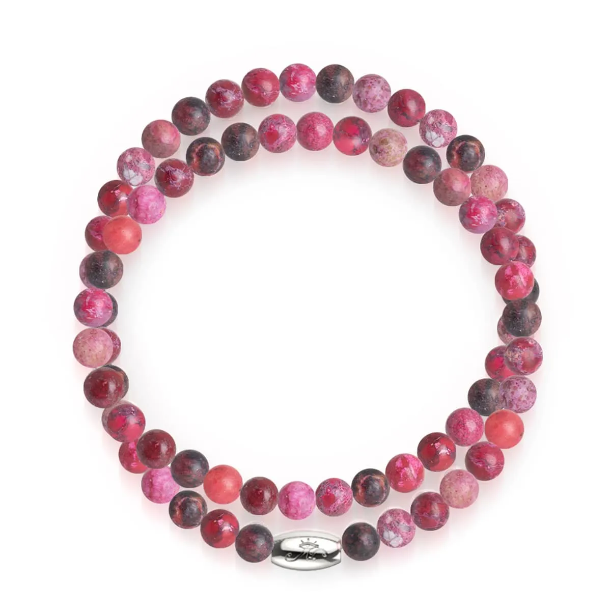 Magenta Agate | Silver | Gemstone Wrap