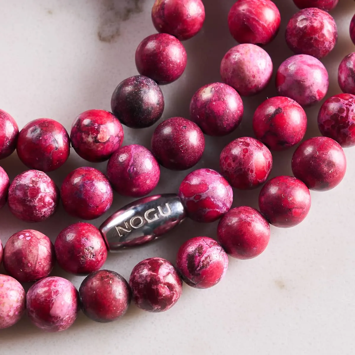 Magenta Agate | Silver | Gemstone Wrap