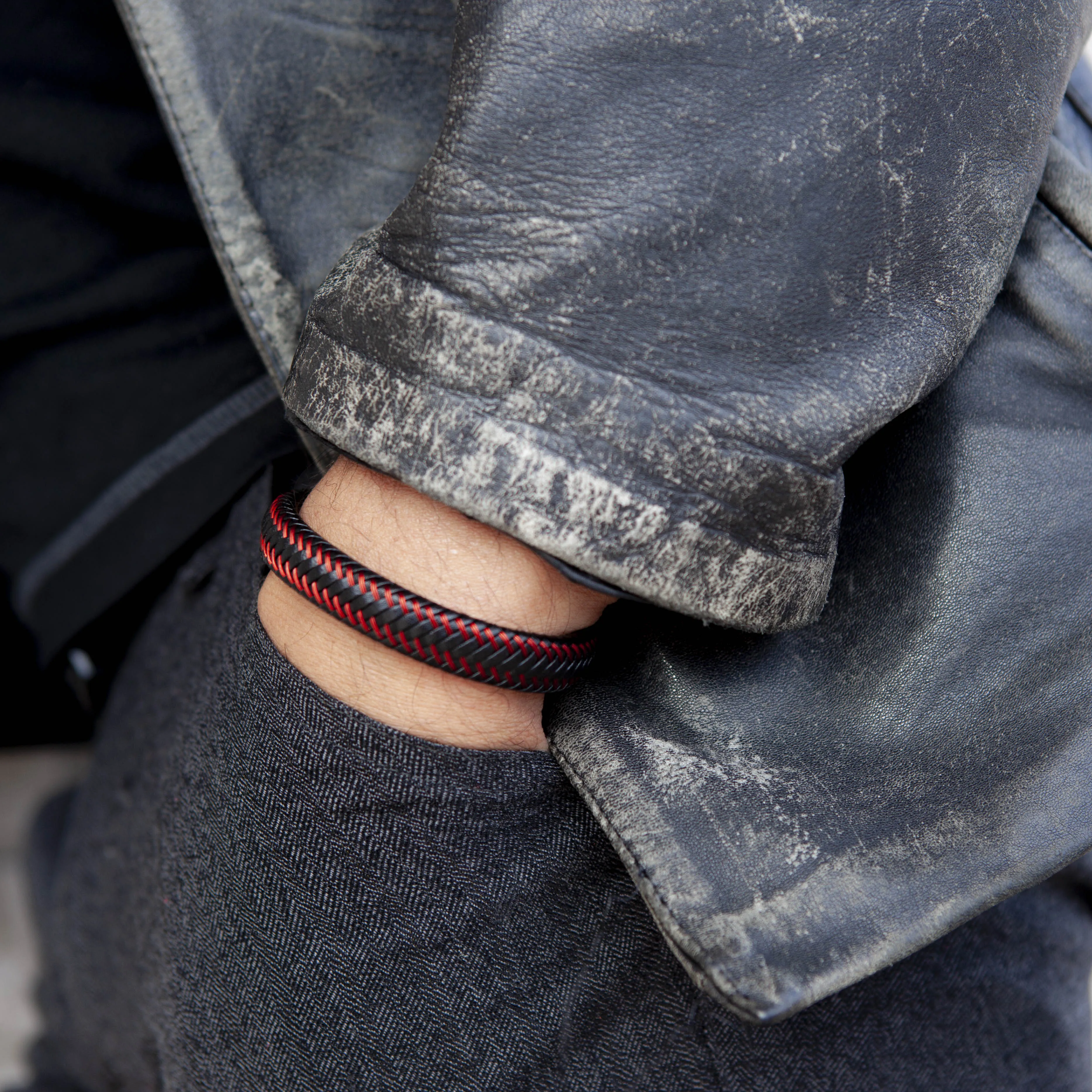 MATRIX Bracelet - Black   Red