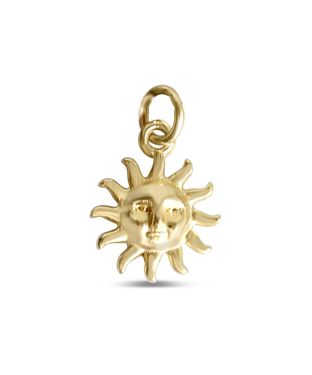 MDF Smiling Sun Charm