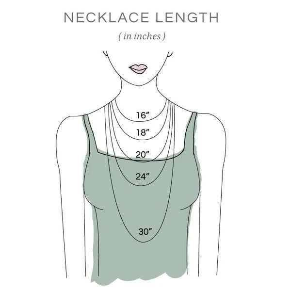 Medium Colby Davis Silver Nantucket Necklace in French Blue