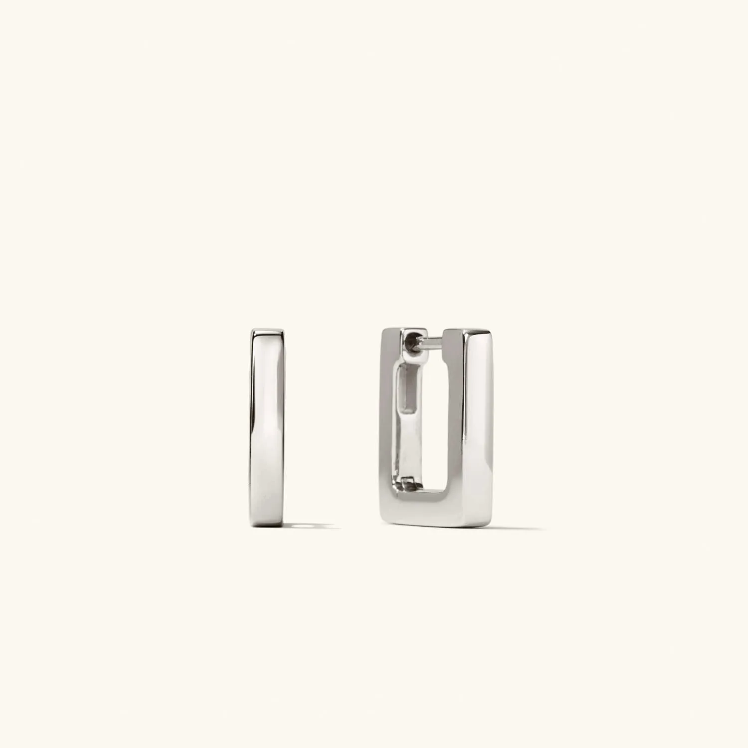 Mejuri Block Small Hoops