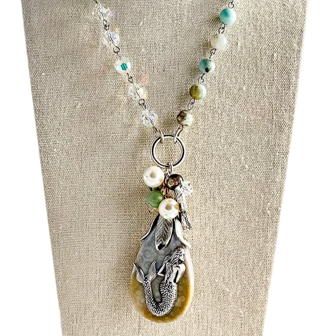 Mermaid Long Beaded Bauble Necklace