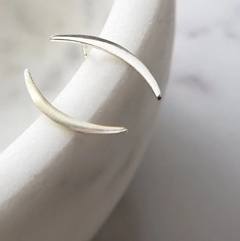 Modern Crescent Ear Climber