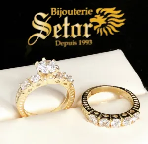 Monica wedding rings