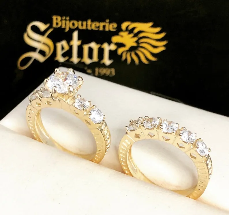 Monica wedding rings
