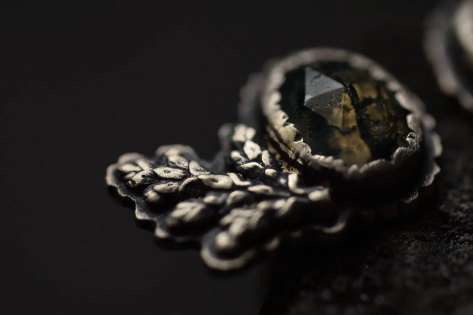 Moss Agate Stud Climbers #1