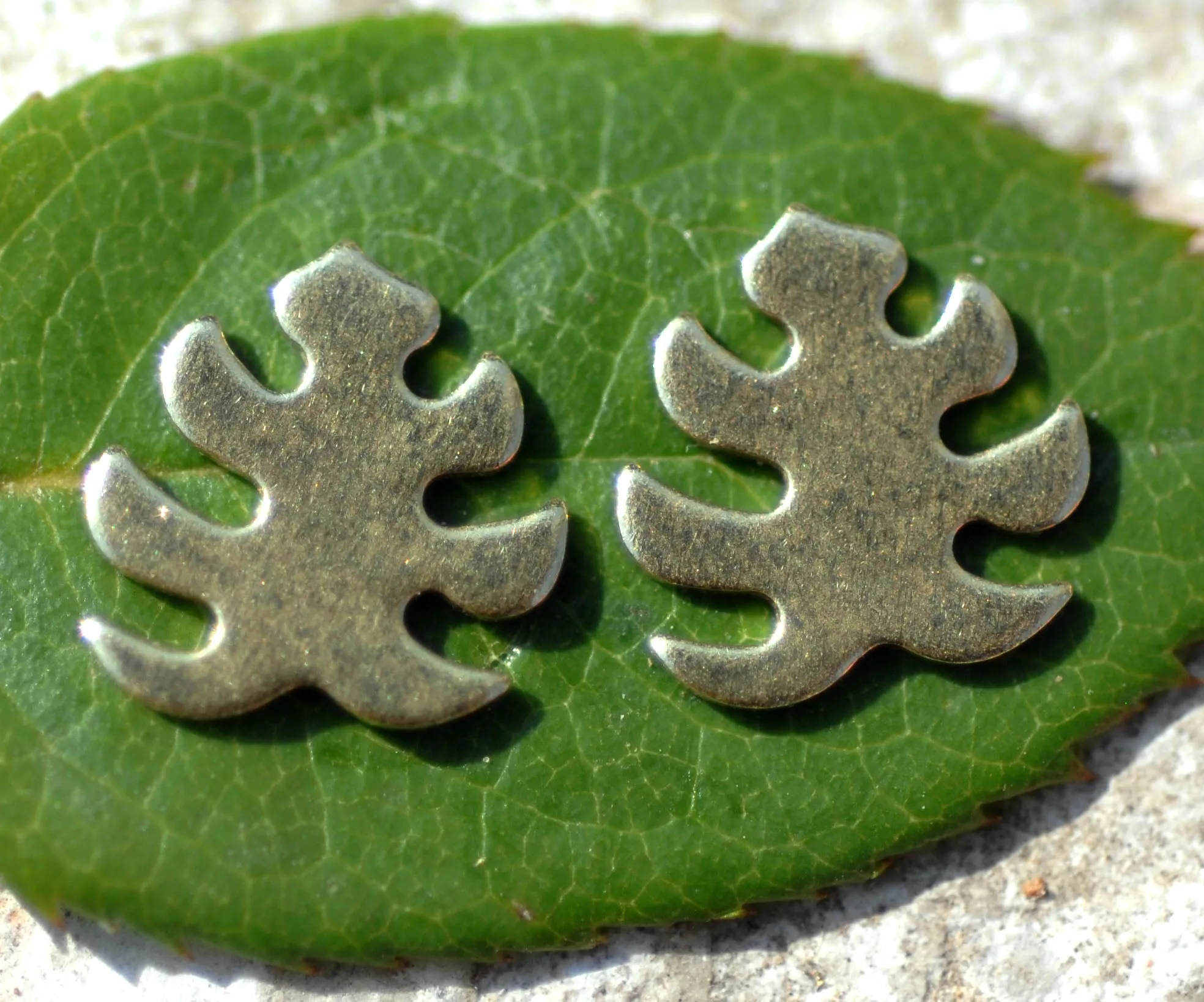 Most Tiny Metal Monstera Deliciosa Leaf Mini Blanks
